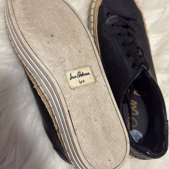 Sam Edelman leather espadrille sneakers - Picture 4 of 4